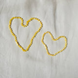 Barnsteen ketting dames 45cm - milk