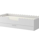 Montessori Junior Bed met Schulprand - Met Lade - 80x160cm - Wit