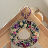 Vilten Hanger - Krans - Bloemenborduur