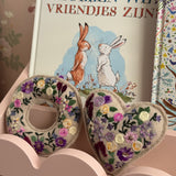 Vilten Hanger - Krans - Bloemenborduur