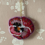Hanger - Bloem - Met Kralen - Roze
