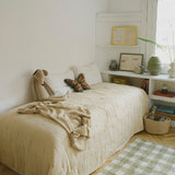 Lorena Canals Gebreide Deken - Tiles Honey - Honing Geel - 80x100cm