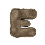 Letter Kussen Rib Cord - Sugar Brown - Bruin