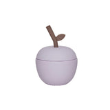 OYOY Living Design - Siliconen Kinderbeker Met Rietje - Appel - Lavendel Paars