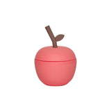 OYOY Living Design - Siliconen Kinderbeker Met Rietje - Appel - Rood