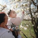 Mushie Slab Muslin Blush Pink Floral Roze - 2 delig