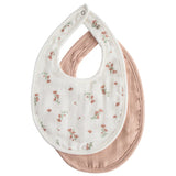 Mushie Slab Muslin Blush Pink Floral Roze - 2 delig