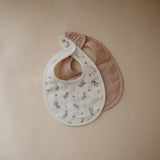 Mushie Slab Muslin Blush Pink Floral Roze - 2 delig