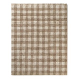Lorena Canals Wasbaar Vloerkleed - Vichy Marron - Ruitpatroon - 150x180cm