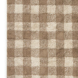 Lorena Canals Wasbaar Vloerkleed - Vichy Marron - Ruitpatroon - 150x180cm