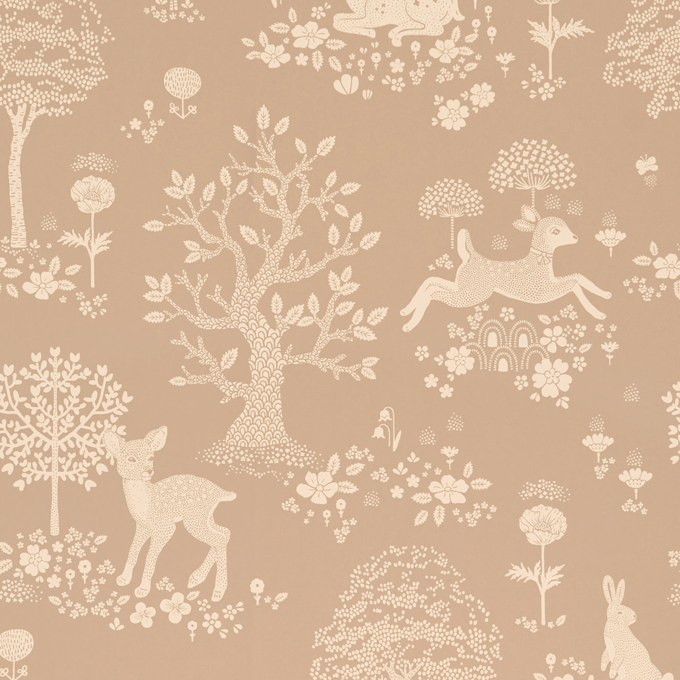 Majvillan Behang - Summer Fields - Soft Brown image 1