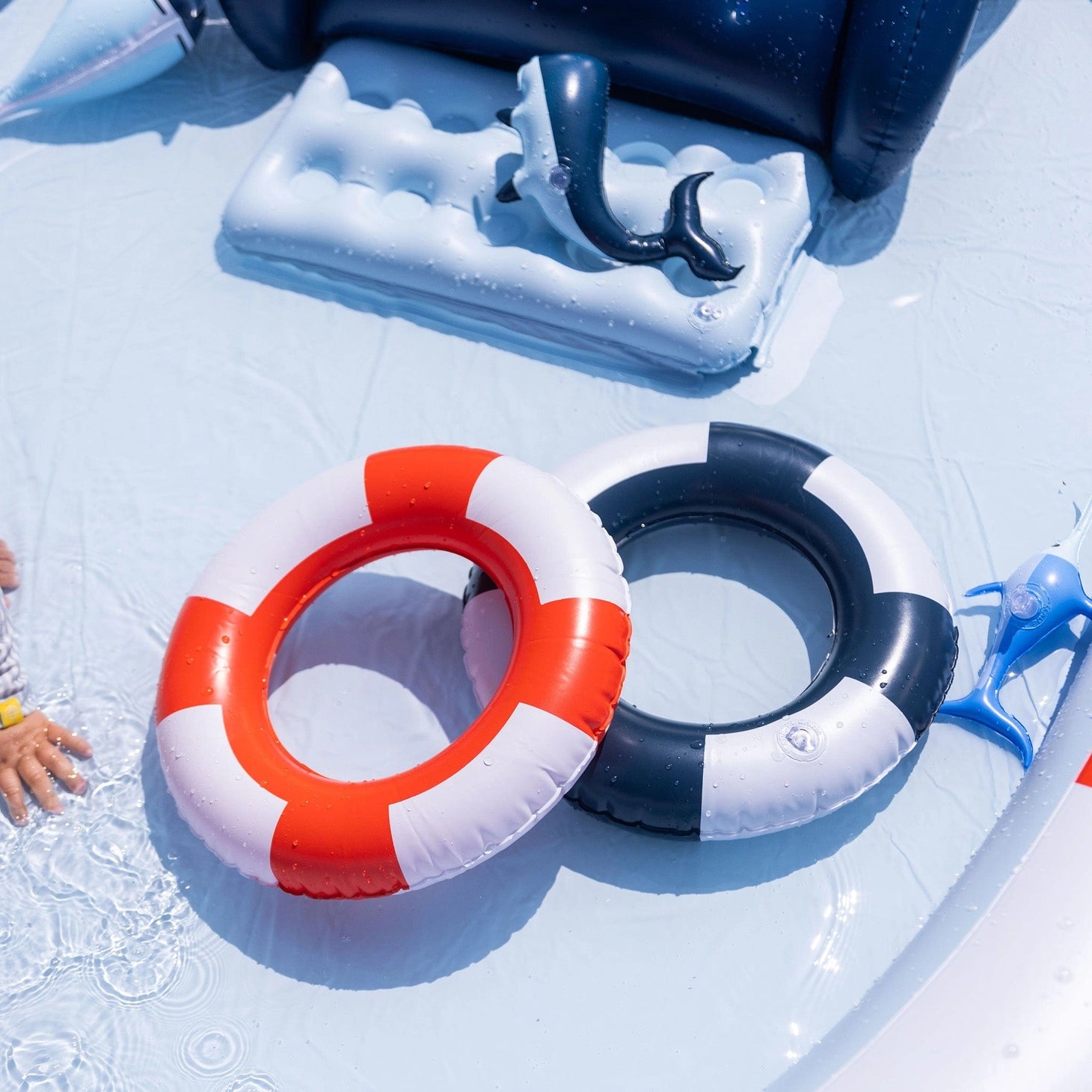 Speelzwembad Swim Essentials | Ocean Stripes Meerkleurig Zwembad 210 x 150 cm image 3