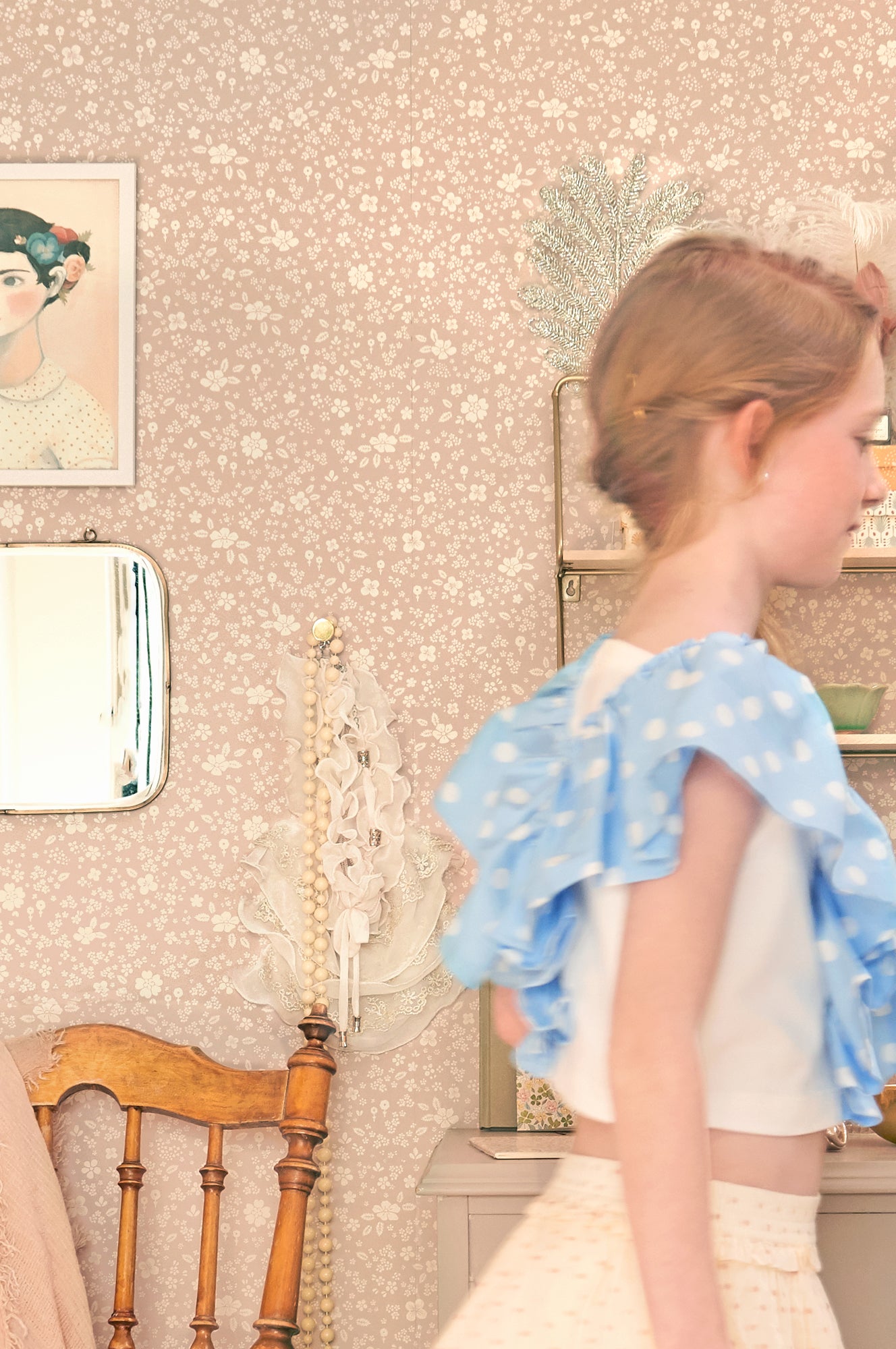 Majvillan Behang - Flora - Dreamy Lilac image 2