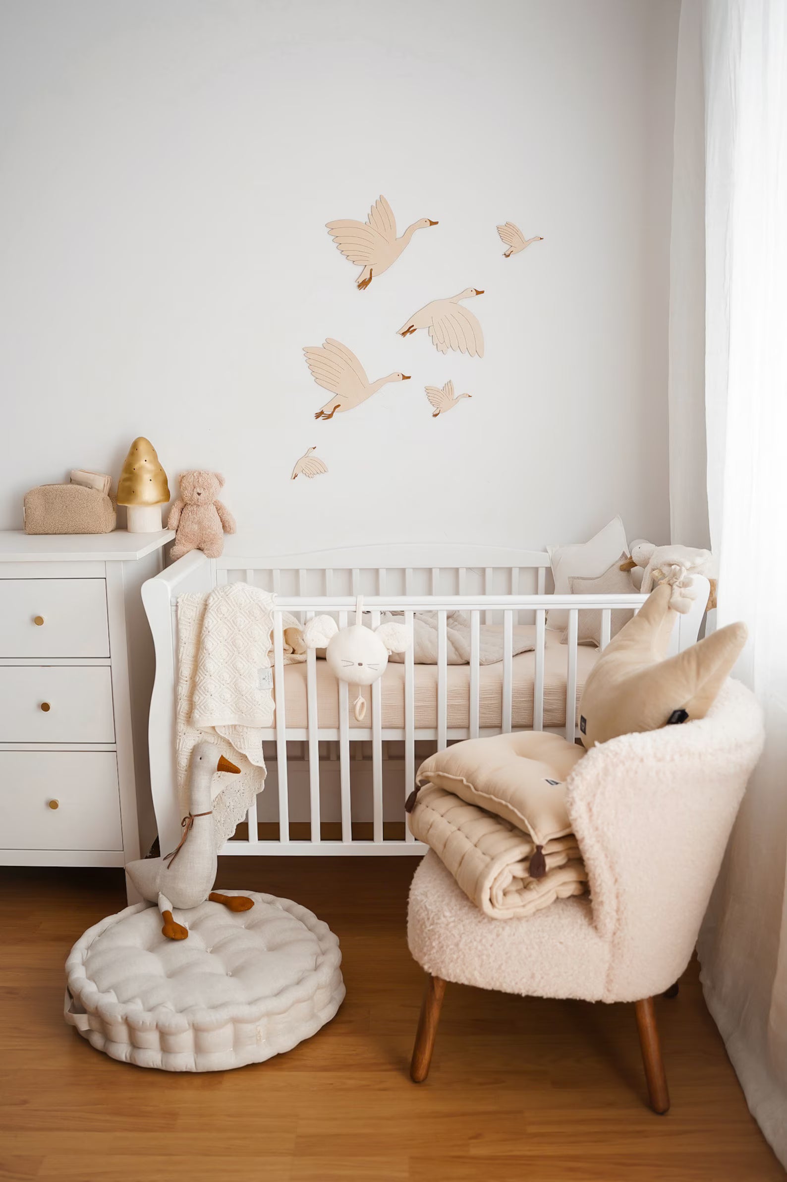 Houten Ganzen Muurdecoratie image 2