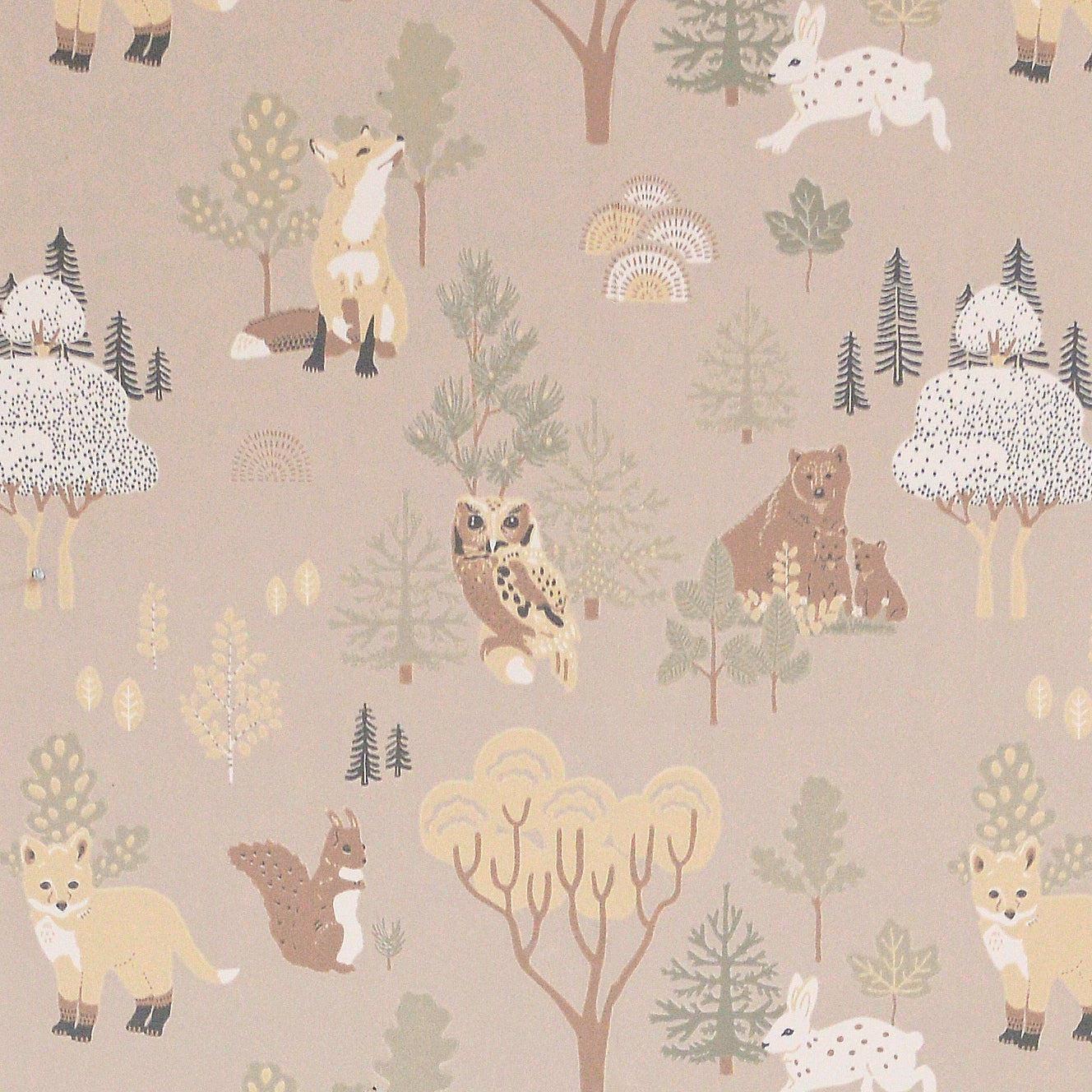 Majvillan Behang - Deep Forest - Soft Beige image 1