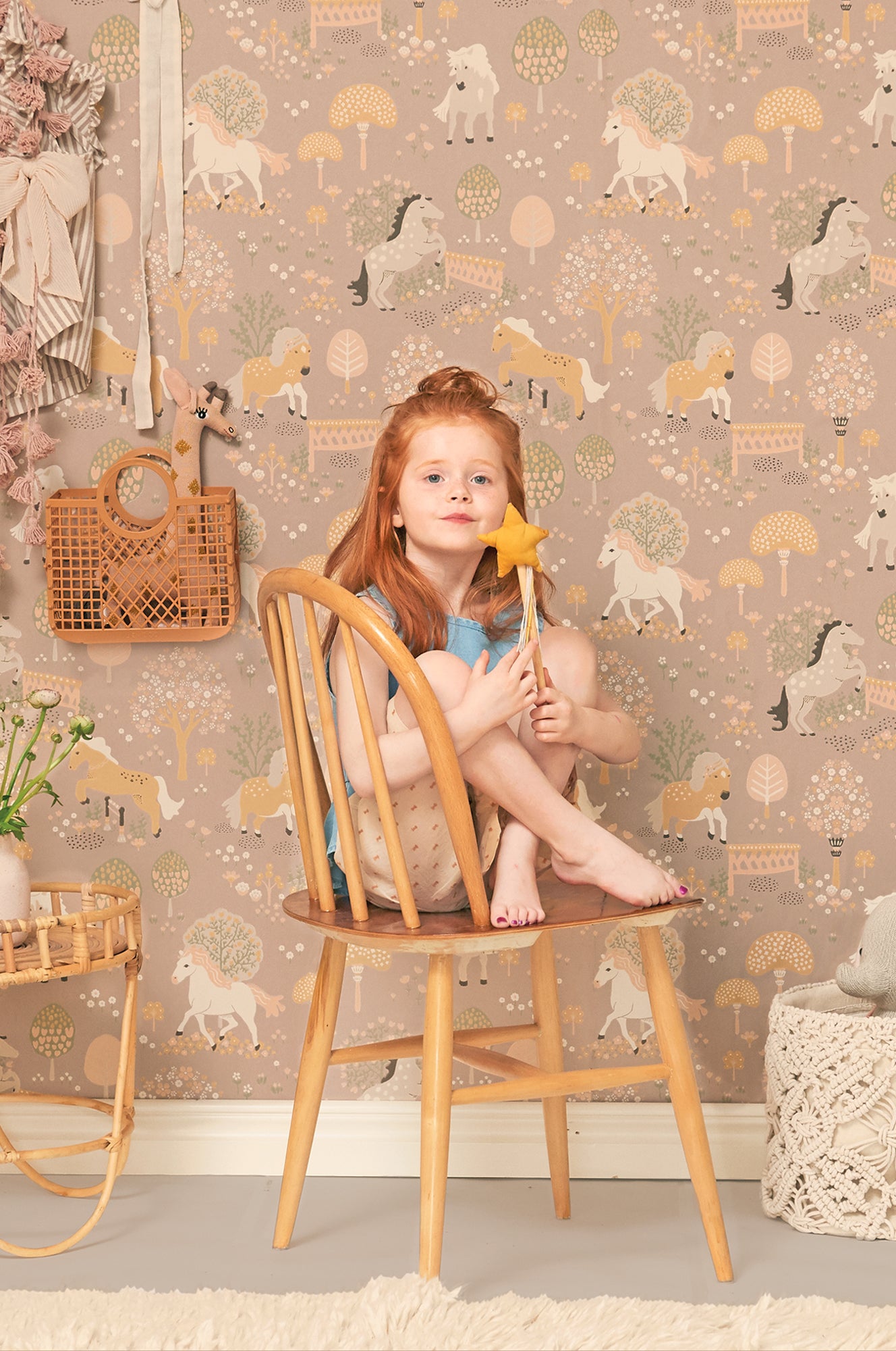 Majvillan Behang - My Sweet Pony - Old Lilac image 3