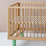 KARL & FRIC Ledikant Nox - Naturel met groene poten image 7