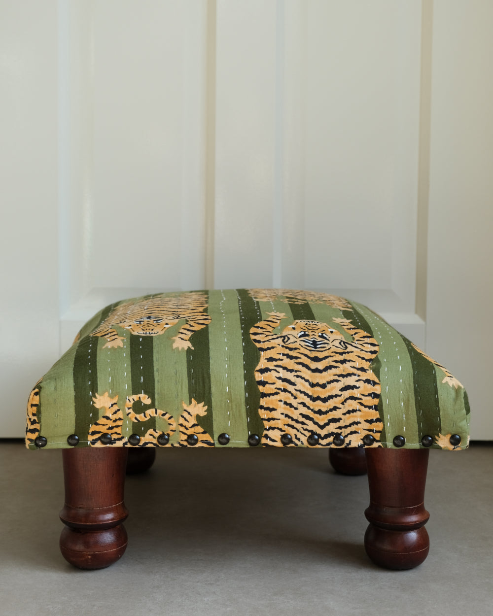 Poef Tijger - Groen - 40 x 40cm image 2