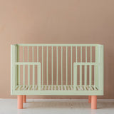 KARL & FRIC Ledikant Nox - Pistache met roze poten - 60x120cm image 5