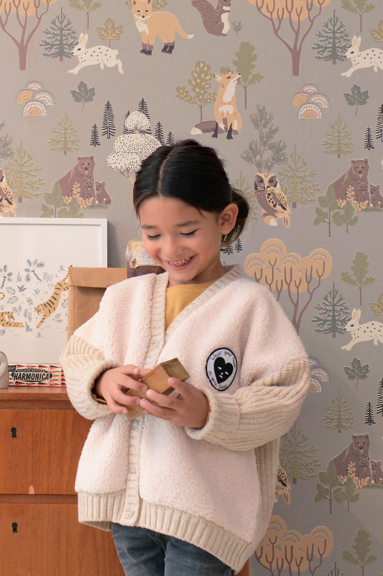 Majvillan Behang - Deep Forest - Mystic Grey image 0