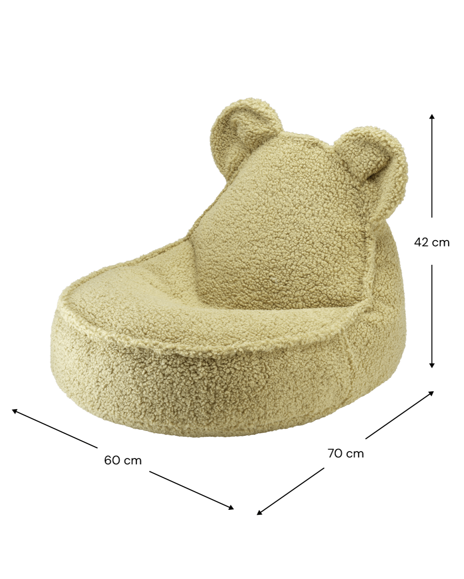 Wigiwama Beren Zitzak voor Kinderen Beer - Matcha Bear Beanbag image 5