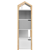 Boekenkast Juno met dakje - Grijs image 0