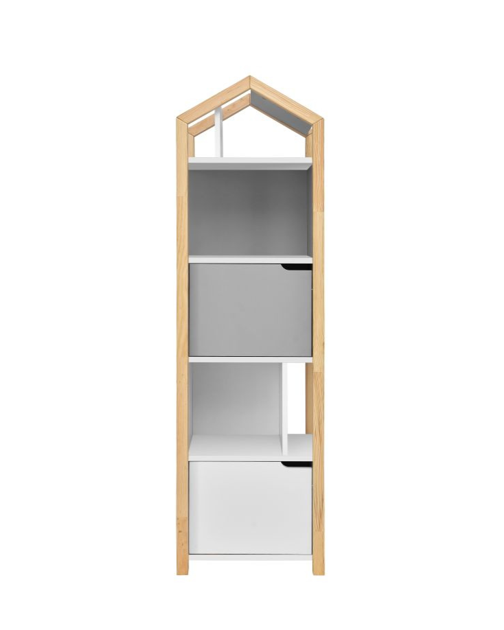Boekenkast Juno met dakje - Grijs image 0