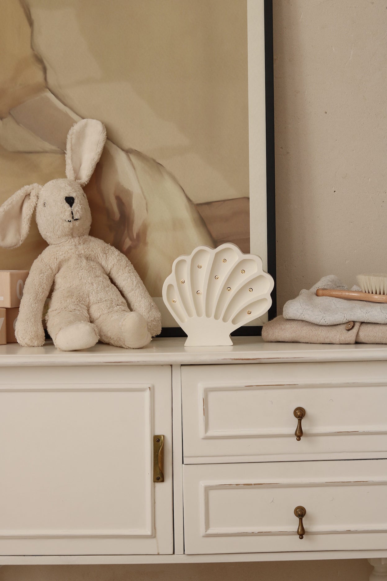 Little Lights Mini Lamp Schelp - Parel Wit image 5