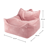 Wigiwama Zitzak voor kinderen - Pink Mousse Beanbag Chair image 6