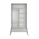 2 Deurs Kledingkast Lunor - Grijs image 1