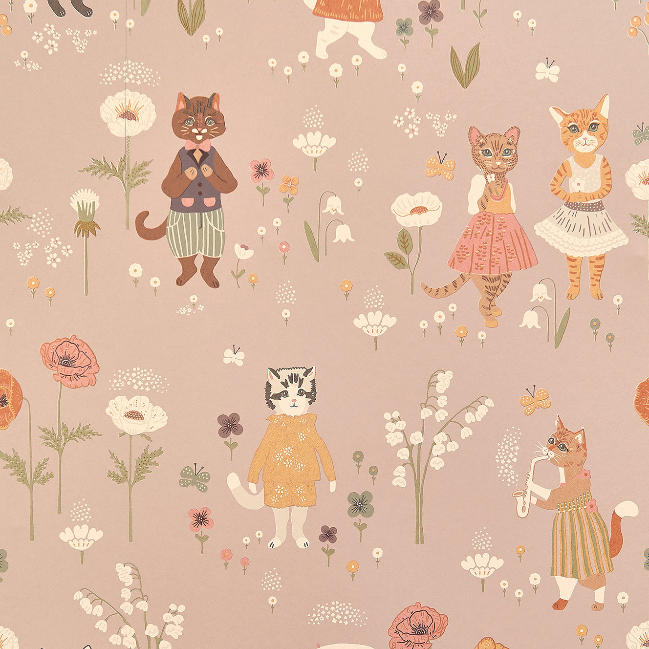 Majvillan Behang - Catwalk - Lovely Lilac image 1