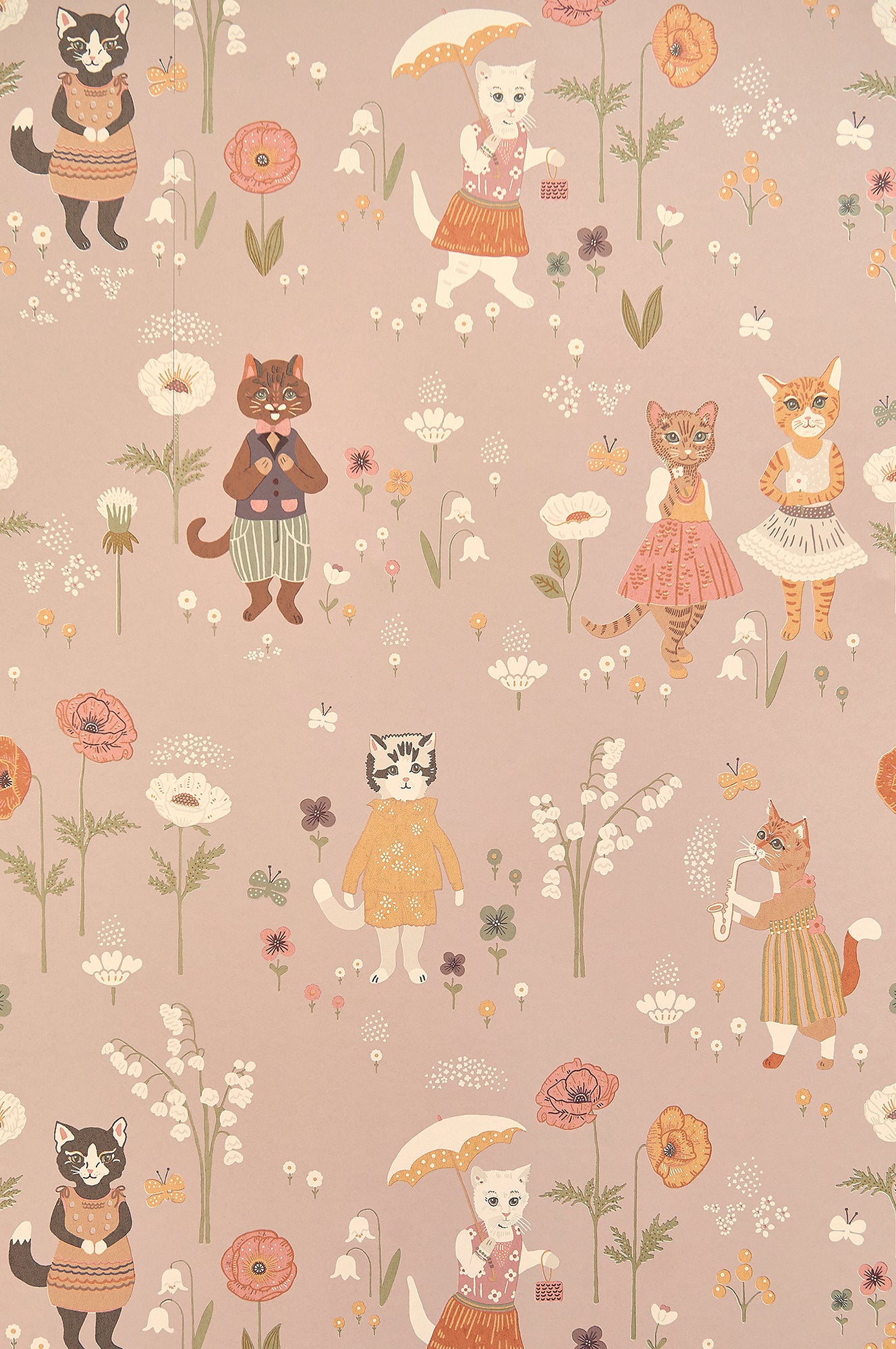 Majvillan Behang - Catwalk - Lovely Lilac image 1