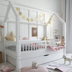 Bedhuisje Perle Wit met Lade - 90x190cm image 1