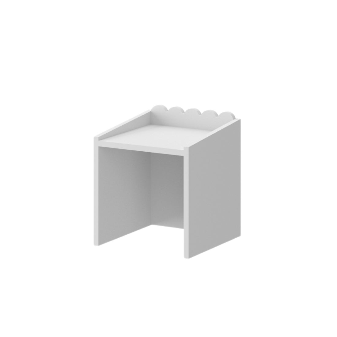 Montessori Schulprand Set - kinderbureau en 2 stoelen - Wit image 6