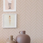 Majvillan Behang - Herringbone - Sandy Beige image 4