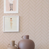 Majvillan Behang - Herringbone - Sandy Beige image 4
