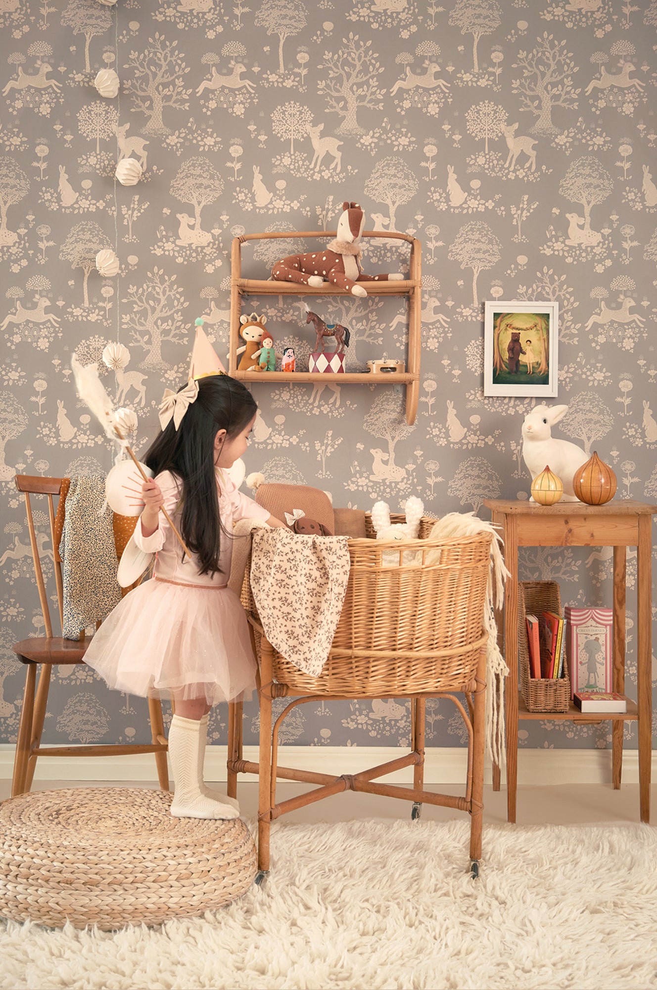 Majvillan Behang - Summer Fields - Dusty Blue image 5