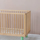 KARL & FRIC Ledikant Nox - Naturel met groene poten image 8