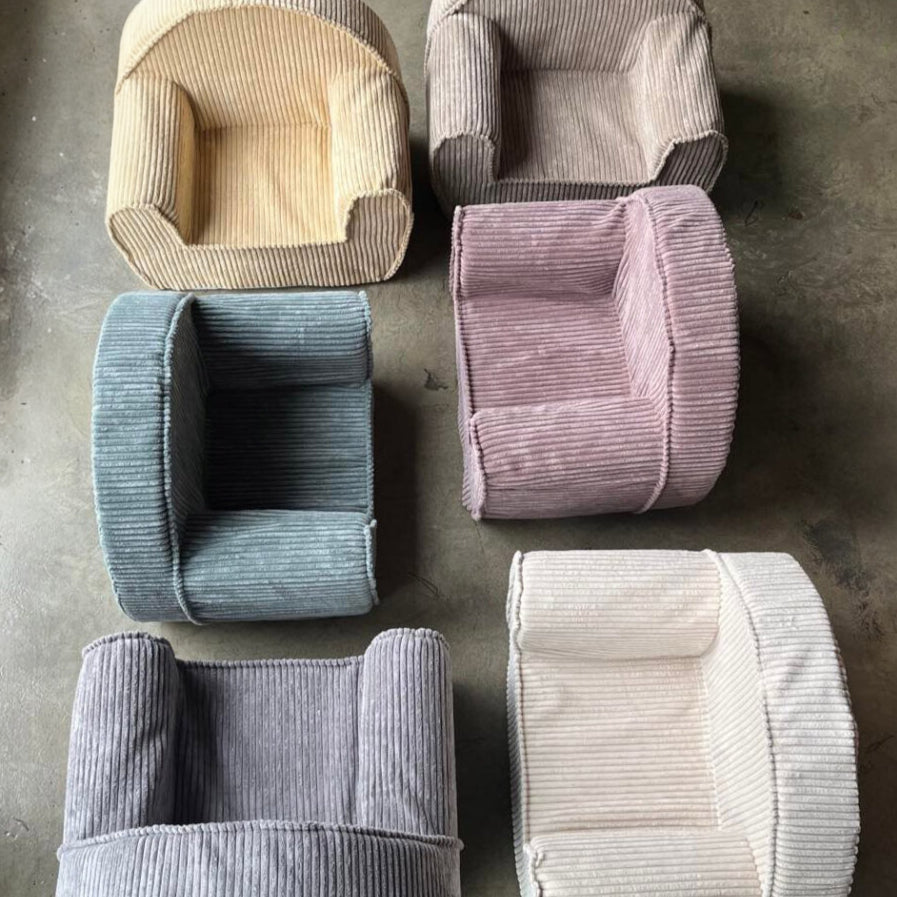 Rib Cord Stoel - Blueberry Grey image 1