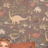 Majvillan Behang - Dinosaur Vibes - Evening Grey image 5