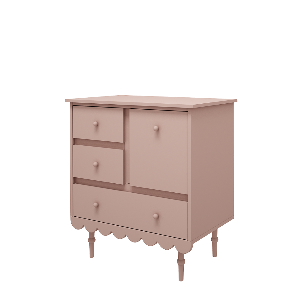 Wood Luck Kast/Commode Babushka - Roze image 0