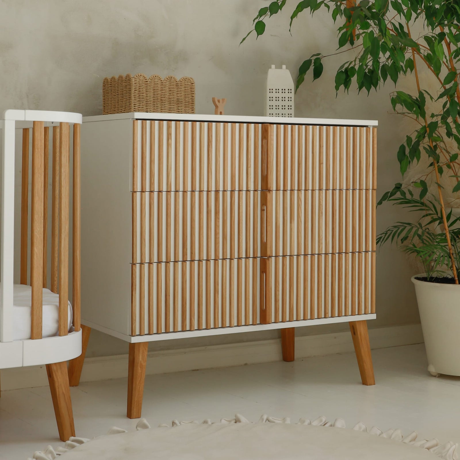 Babykamer 3-delig - eiken wit image 5