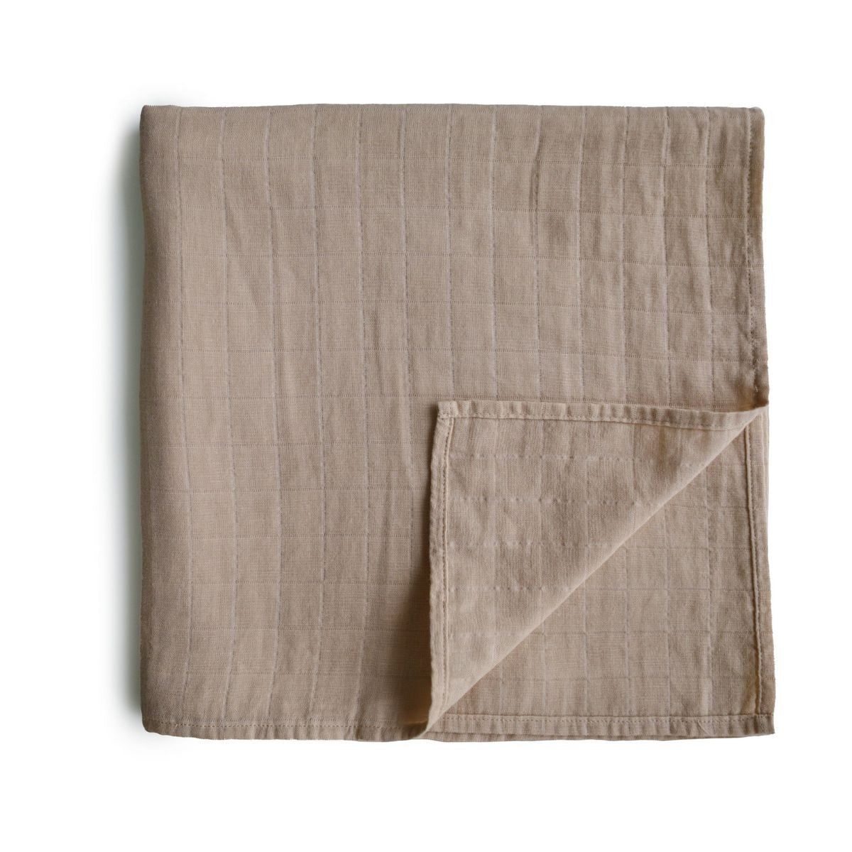 Mushie Swaddle - Natural - 120x120cm image 0