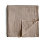 Mushie Swaddle - Natural - 120x120cm image 0