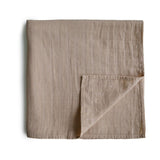 Mushie Swaddle - Natural - 120x120cm image 0