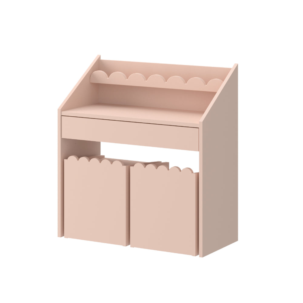 Montessori Schulprand Set - kinderbureau en 2 stoelen - Sunset image 3