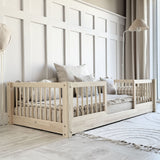 Bed Lourdes Natural - Middenopening - Aanpasbare maat image 3