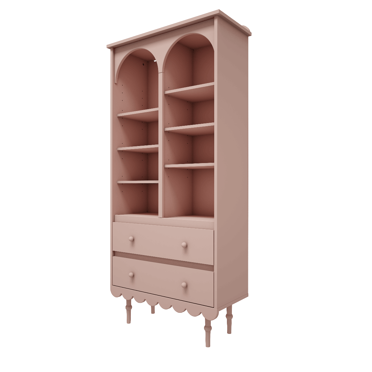 Wood Luck Hoge Boekenkast Babushka - Roze image 0