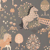 Majvillan Behang - My Sweet Pony - Stone Grey image 2