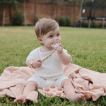Mushie Swaddle - Blush - 120x120cm image 2